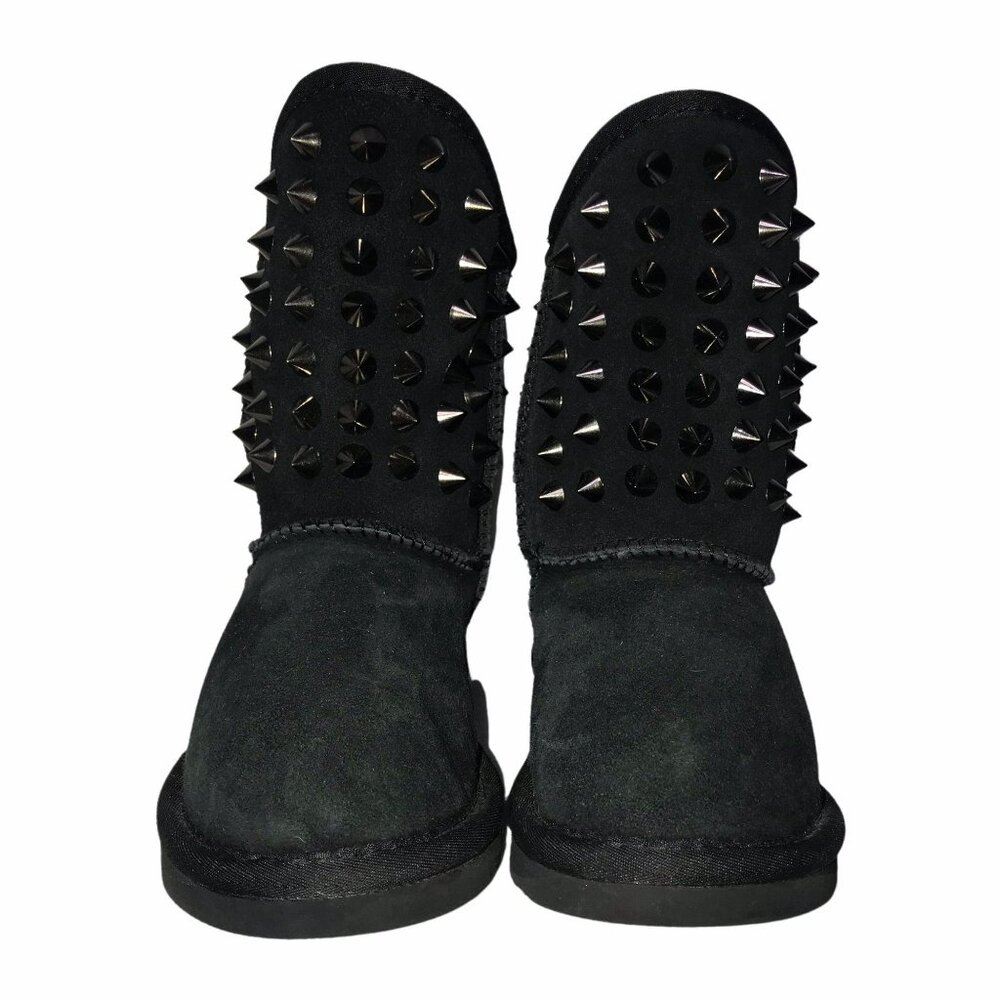 READ Rare Australia Luxe Collective Studded Leather Boots Toddler Girls 11 Black - Picture 2 of 11